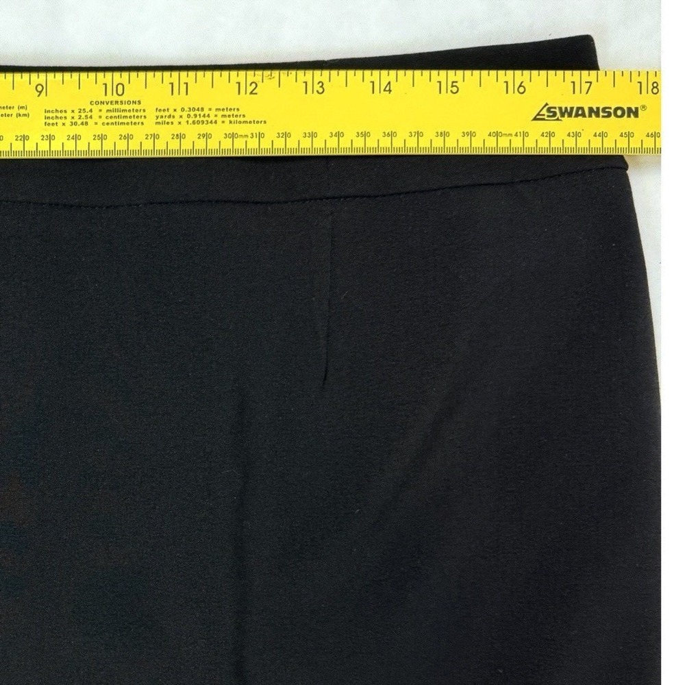 Calvin Klein Black Pencil Skirt Size 4 Stretch Lined Office Siren Workwear - Picture 6 of 10